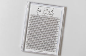 XL Tray - 3D Short Stem - 0.07 D Curl (800 Fans) - Alpha Lash Supplies
